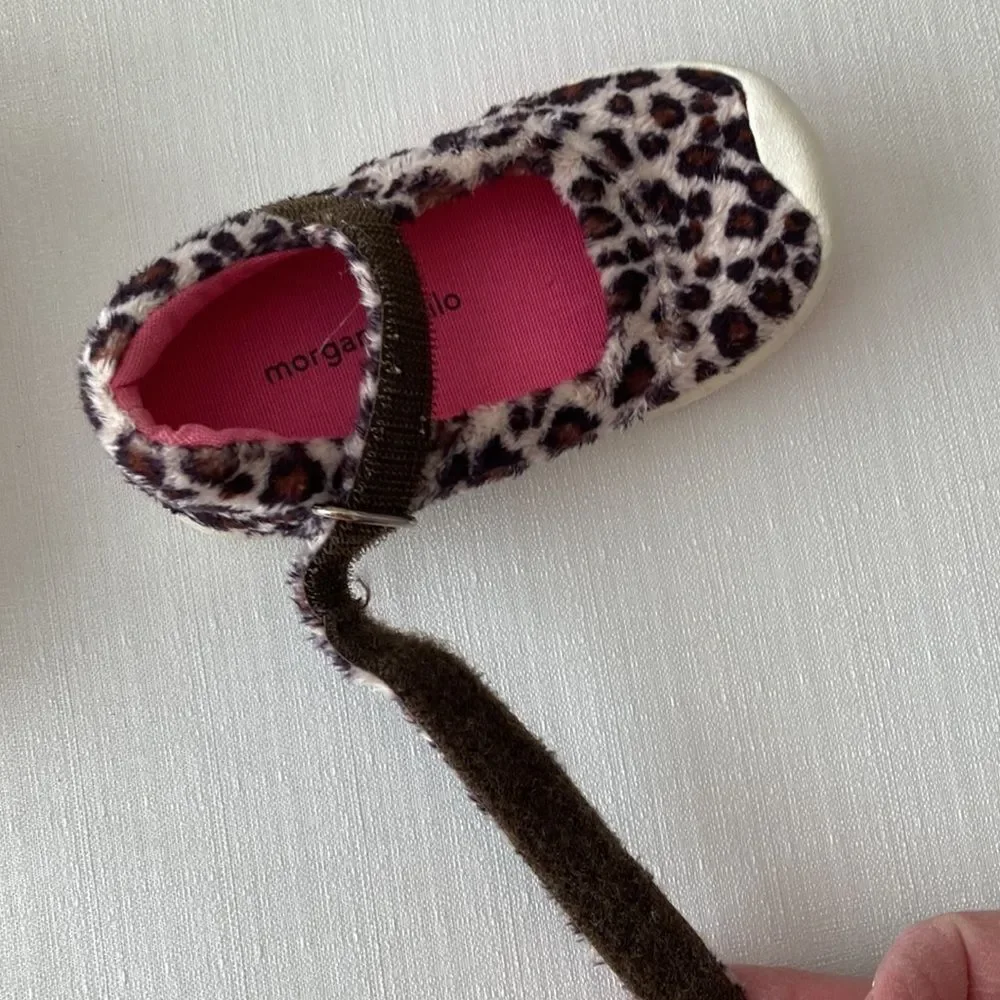 Morgan & Milo Girl's Leopard Mary Jane's in‎ Brown Tan Black Size 4.5